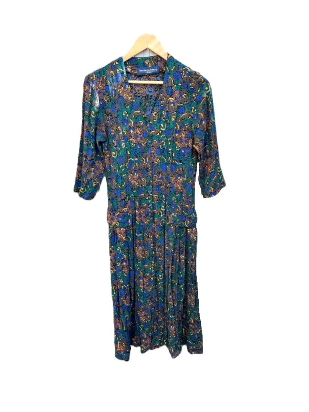 Vintage Boho Dress Size Small by Designer Bendangla Subong of Toronto Canada